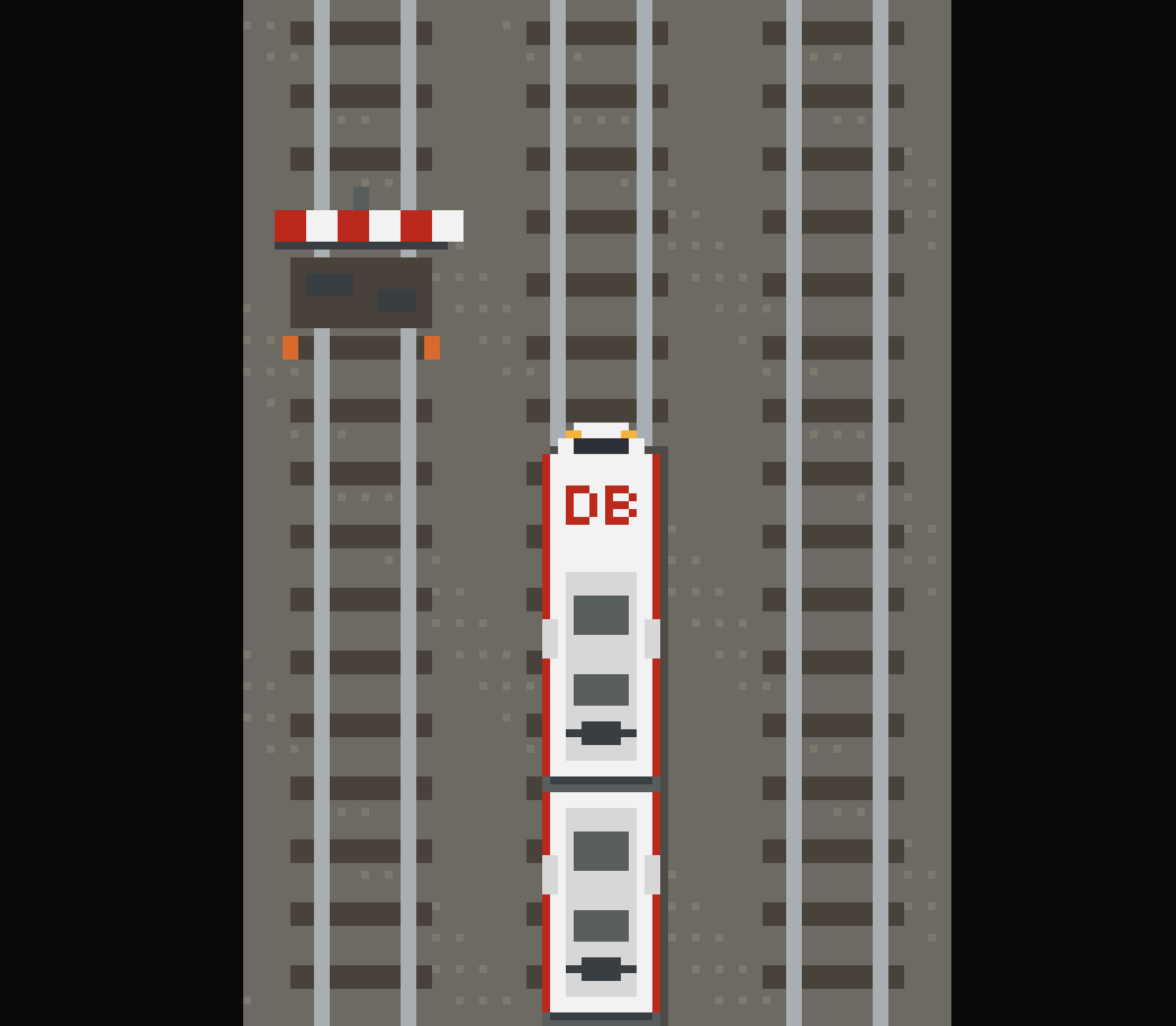 Screenshot of the Baustelle game